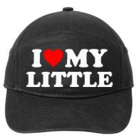 I Heart My Little Love Matching Little Big Sorority 7-Panel Snapback Hat