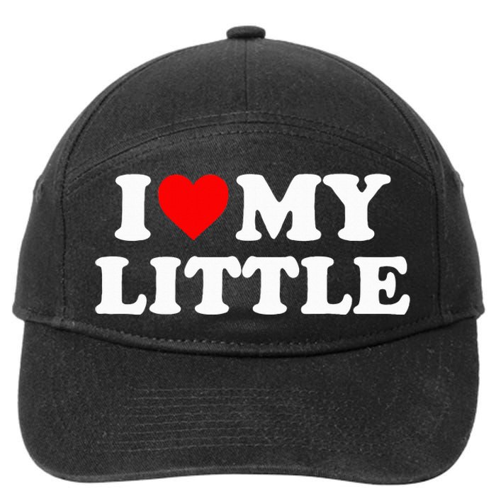 I Heart My Little Love Matching Little Big Sorority 7-Panel Snapback Hat