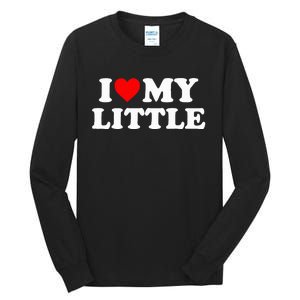 I Heart My Little Love Matching Little Big Sorority Tall Long Sleeve T-Shirt