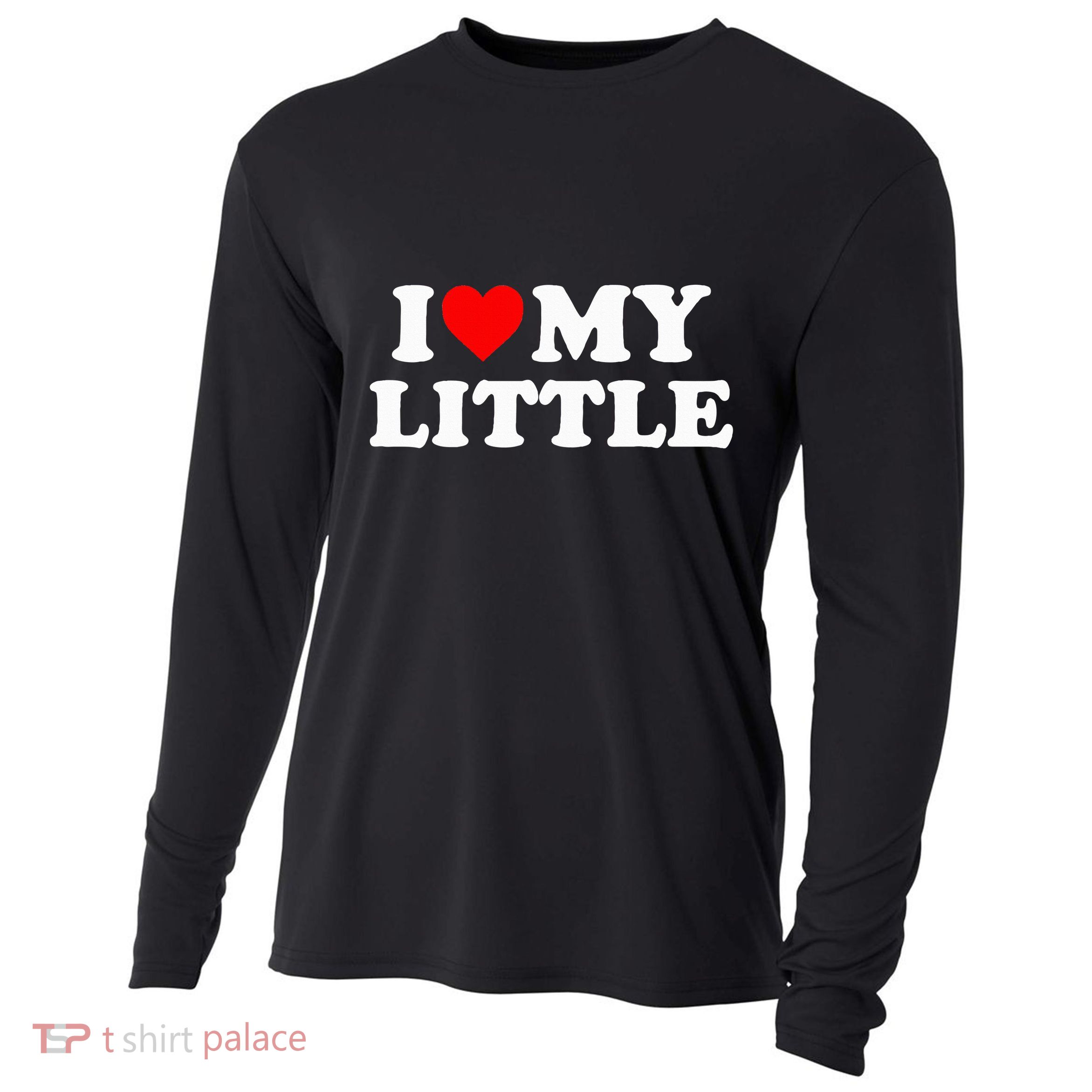 I Heart My Little Love Matching Little Big Sorority Cooling Performance Long Sleeve Crew