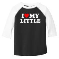 I Heart My Little Love Matching Little Big Sorority Toddler Fine Jersey T-Shirt