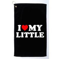 I Heart My Little Love Matching Little Big Sorority Golf Towel