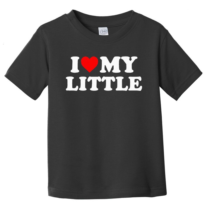 I Heart My Little Love Matching Little Big Sorority Toddler T-Shirt