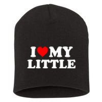 I Heart My Little Love Matching Little Big Sorority Short Acrylic Beanie