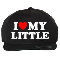 I Heart My Little Love Matching Little Big Sorority Wool Snapback Cap