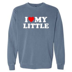 I Heart My Little Love Matching Little Big Sorority Garment-Dyed Sweatshirt