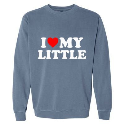 I Heart My Little Love Matching Little Big Sorority Garment-Dyed Sweatshirt