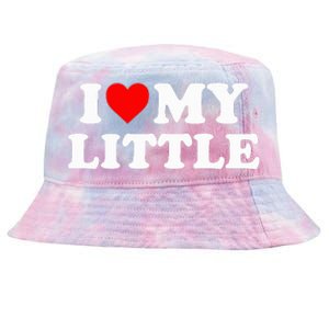 I Heart My Little Love Matching Little Big Sorority Tie-Dyed Bucket Hat