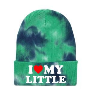 I Heart My Little Love Matching Little Big Sorority Tie Dye 12in Knit Beanie