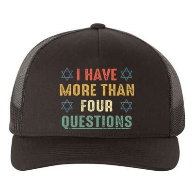 I Have More Than Four Questions Funny Passover Seder Yupoong Adult 5-Panel Trucker Hat