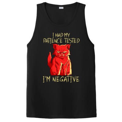 I Had My Patience Tested I'm Negative Funny Angry Cat PosiCharge Competitor Tank