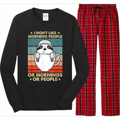 I Hate Morning People And Mornings And People Long Sleeve Pajama Set