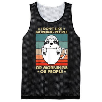 I Hate Morning People And Mornings And People Mesh Reversible Basketball Jersey Tank