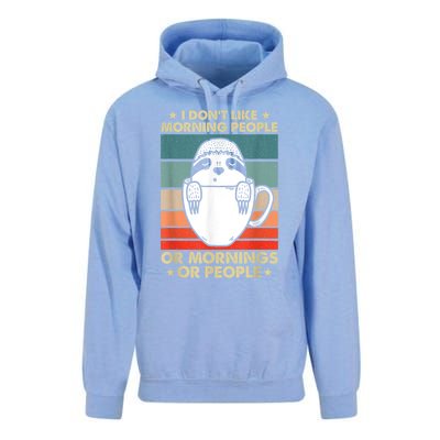 I Hate Morning People And Mornings And People Unisex Surf Hoodie