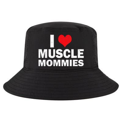 I Heart Muscle Mommies Muscle Mommy Cool Comfort Performance Bucket Hat