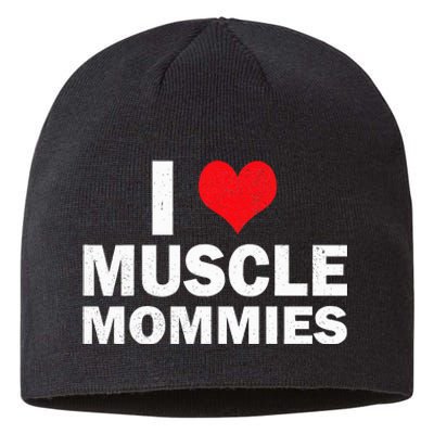 I Heart Muscle Mommies Muscle Mommy Sustainable Beanie