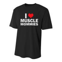 I Heart Muscle Mommies Muscle Mommy Youth Performance Sprint T-Shirt