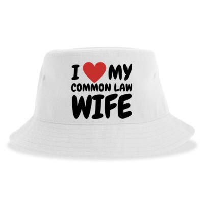 I Heart My Common Law Wife Sustainable Bucket Hat