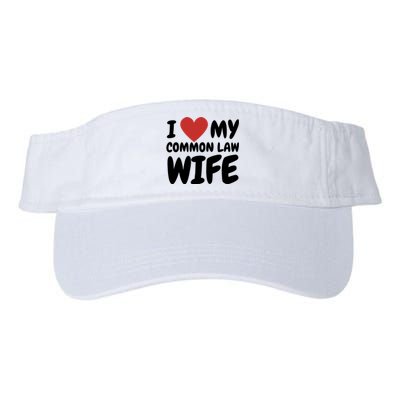 I Heart My Common Law Wife Valucap Bio-Washed Visor