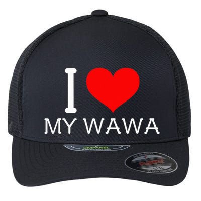 I Heart My W.A.W.A Flexfit Unipanel Trucker Cap