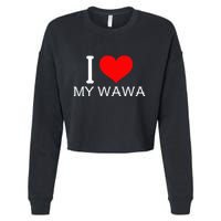 I Heart My W.A.W.A Cropped Pullover Crew