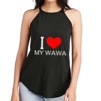 I Heart My W.A.W.A Women's Perfect Tri Rocker Tank
