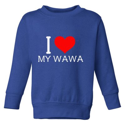 I Heart My W.A.W.A Toddler Sweatshirt