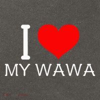 I Heart My W.A.W.A Cotton Canvas Backpack
