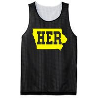 Iowa Her Map Mesh Reversible Basketball Jersey Tank