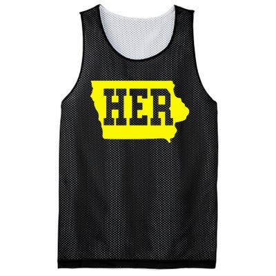 Iowa Her Map Mesh Reversible Basketball Jersey Tank