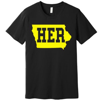 Iowa Her Map Premium T-Shirt