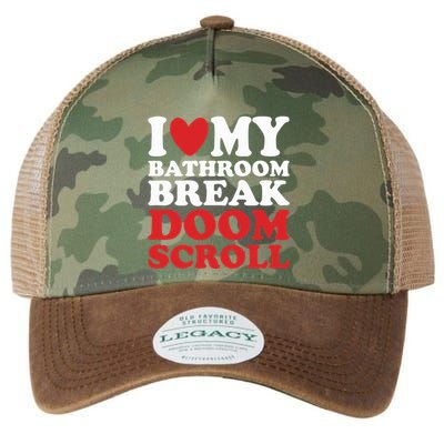 I Heart My Bathroom Break Doom Scroll Legacy Tie Dye Trucker Hat