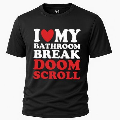 I Heart My Bathroom Break Doom Scroll Performance Shirt