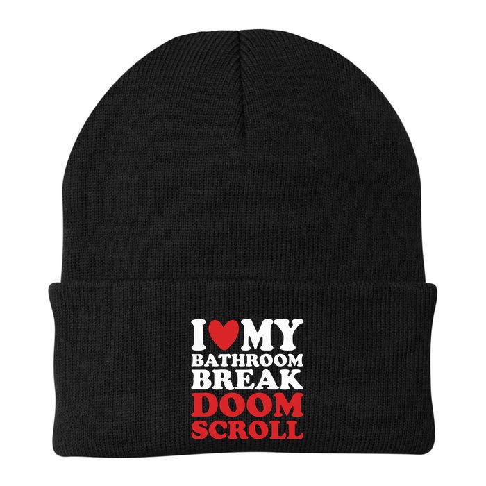 I Heart My Bathroom Break Doom Scroll Beanie