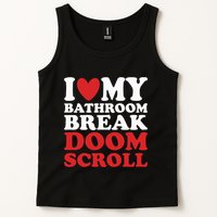 I Heart My Bathroom Break Doom Scroll Tank Top