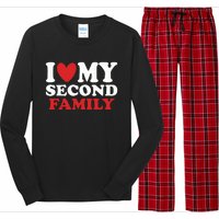 I Heart My Second Family Long Sleeve Pajama Set