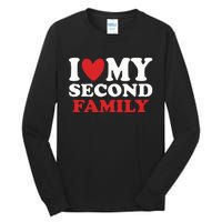 I Heart My Second Family Tall Long Sleeve T-Shirt