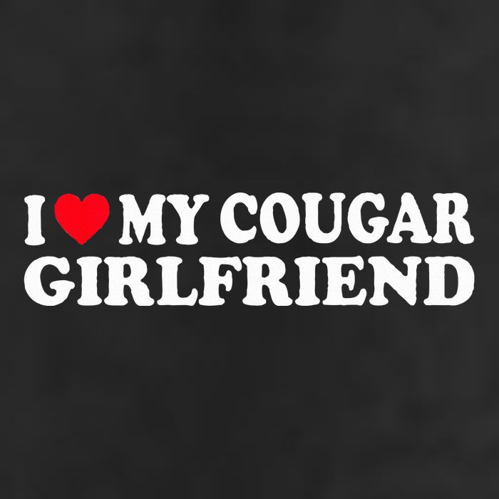 I Heart My Cougar Girlfriend GF I Love My Cougare 7 Panel Mesh Trucker Snapback Hat