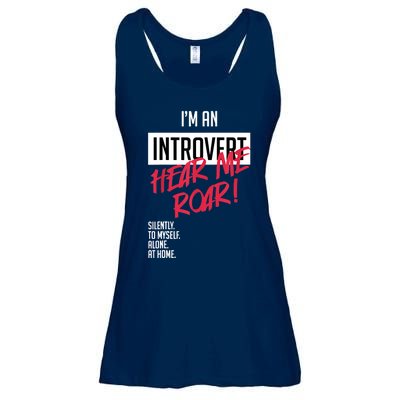 Introvert Hear Me Roar Silently Introverted Ladies Essential Flowy Tank