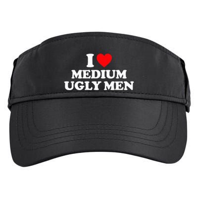 I Heart Medium Ugly Adult Drive Performance Visor