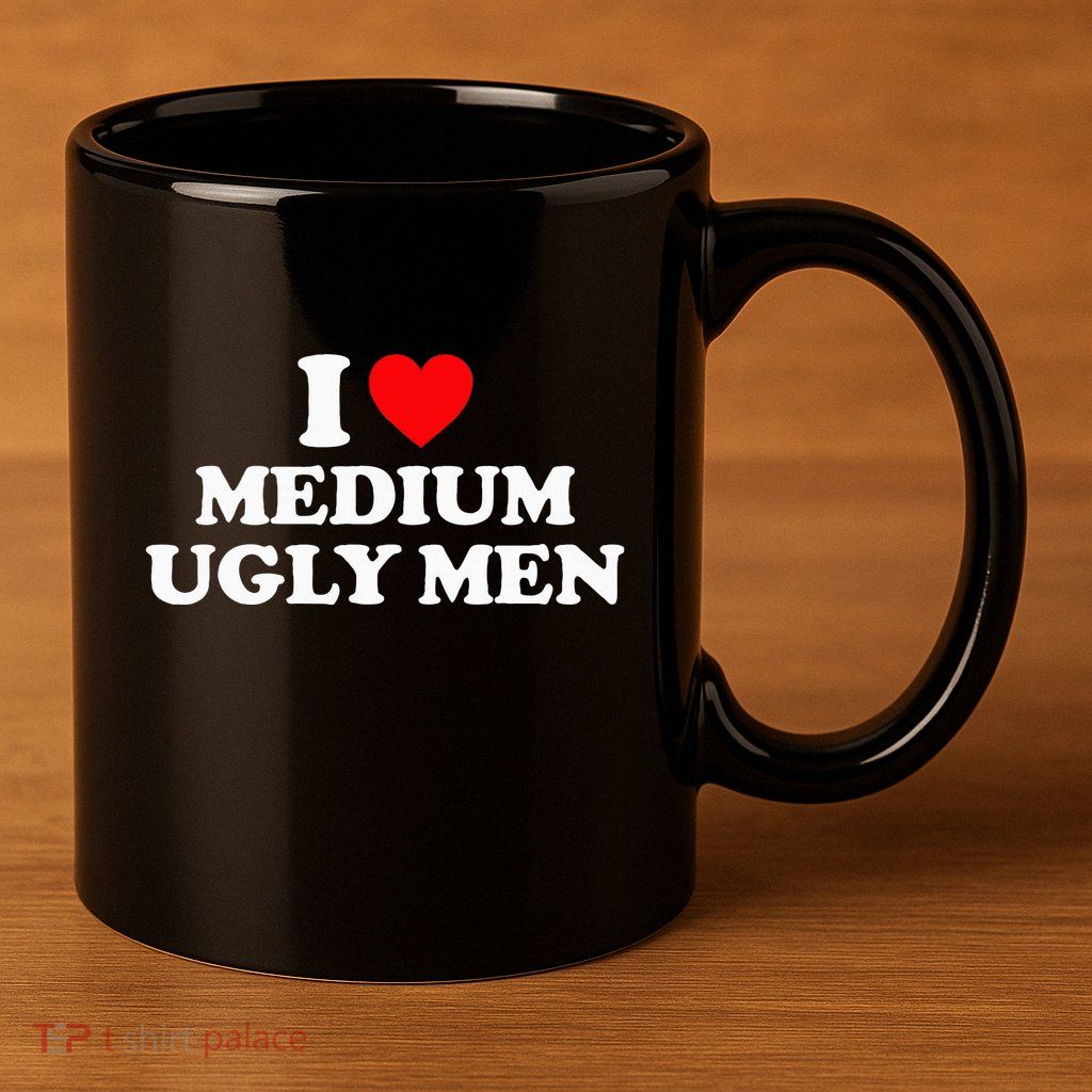 I Heart Medium Ugly 11oz C Handle Ceramic Mug