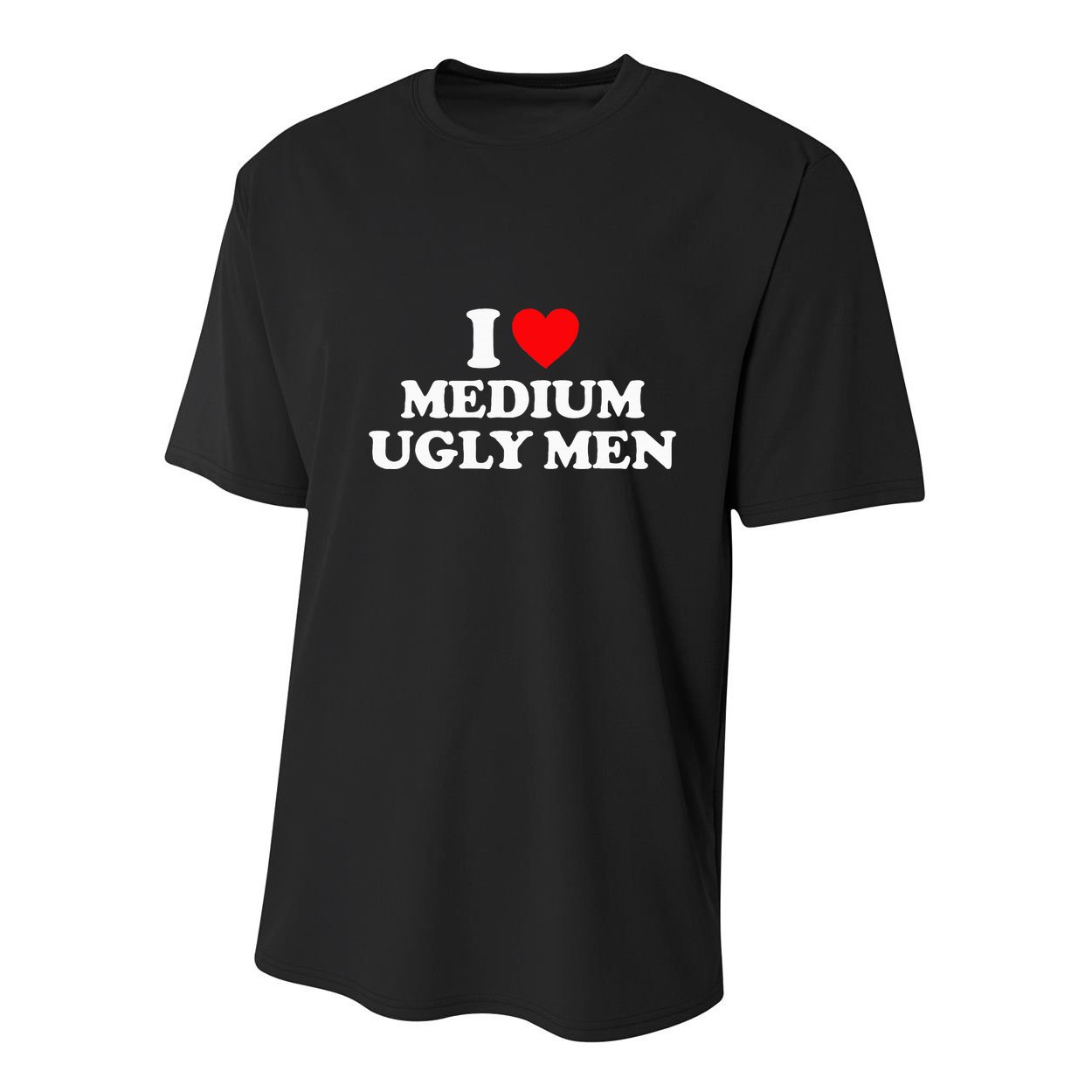I Heart Medium Ugly Youth Performance Sprint T-Shirt