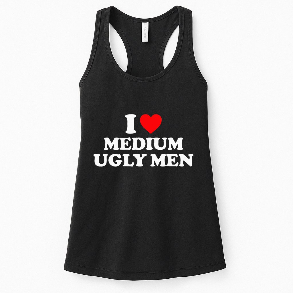 I Heart Medium Ugly Womens Tank Top