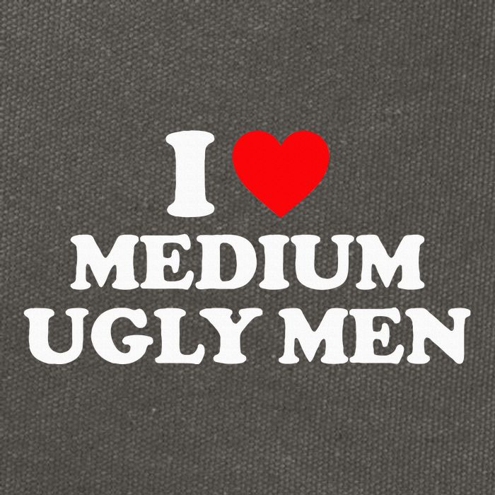 I Heart Medium Ugly Cotton Canvas Backpack