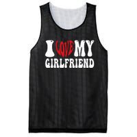 I Heart My Girlfriend I Love My Girlfriend  Mesh Reversible Basketball Jersey Tank