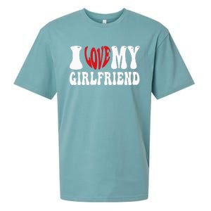 I Heart My Girlfriend I Love My Girlfriend  Sueded Cloud Jersey T-Shirt