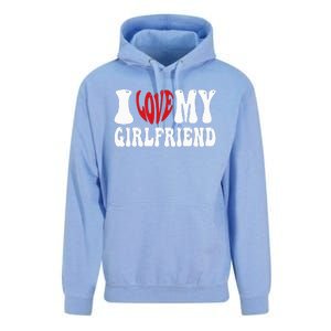 I Heart My Girlfriend I Love My Girlfriend  Unisex Surf Hoodie