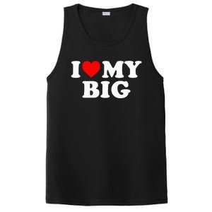 I Heart My Big Love Matching Little Big Sorority  PosiCharge Competitor Tank