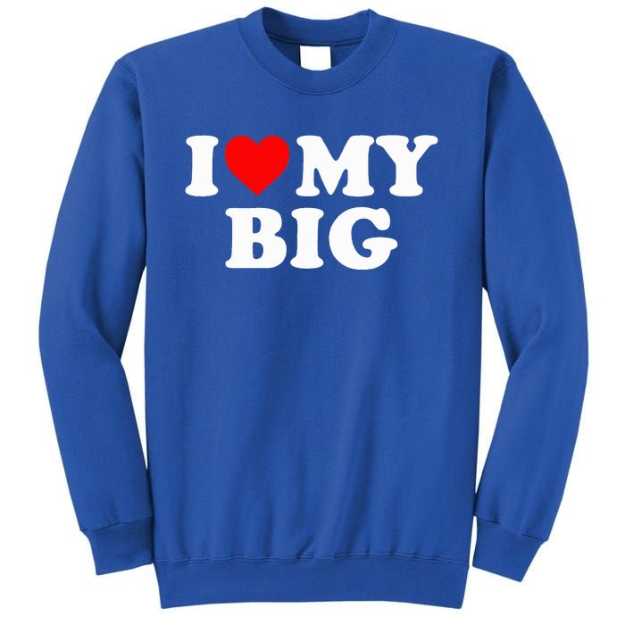 I Heart My Big Love Matching Little Big Sorority  Sweatshirt