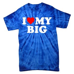 I Heart My Big Love Matching Little Big Sorority  Tie-Dye T-Shirt